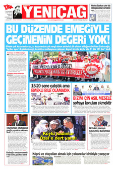 YENİÇAĞ 11 Eylül 2026 gazete manşeti