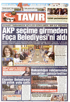 TAVIR GAZETESİ 11 Eylül 2026 gazete manşeti