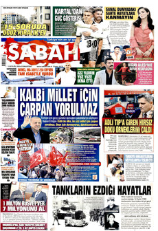 SABAH 12 Eylül 2026 gazete manşeti