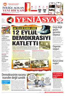YENİ ASYA 12 Eylül 2026 gazete manşeti
