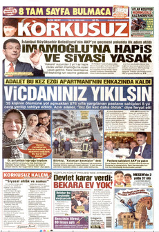 KORKUSUZ 12 Eylül 2026 gazete manşeti