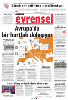 EVRENSEL 13 Eylül 2026 gazete manşeti