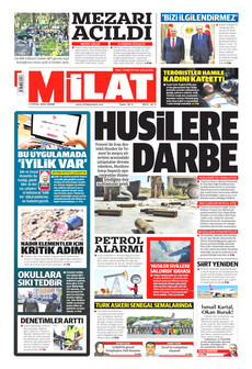 MİLAT 13 Eylül 2026 gazete manşeti