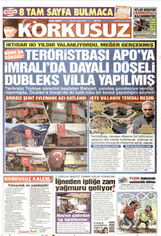KORKUSUZ 13 Eylül 2026 gazete manşeti