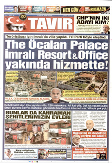 TAVIR GAZETESİ 13 Eylül 2026 gazete manşeti