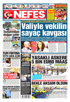 NEFES 14 Eylül 2026 gazete manşeti