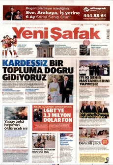 YENİ ŞAFAK 14 Eylül 2026 gazete manşeti