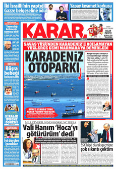 KARAR 14 Eylül 2026 gazete manşeti