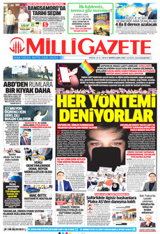 MİLLİ GAZETE 14 Eylül 2026 gazete manşeti