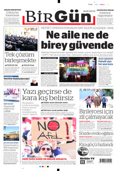 BİRGÜN 14 Eylül 2026 gazete manşeti