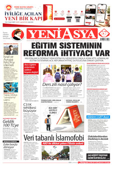 YENİ ASYA 14 Eylül 2026 gazete manşeti