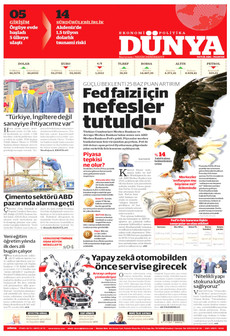 DÜNYA 14 Eylül 2026 gazete manşeti