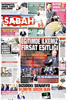 SABAH 15 Eylül 2026 Gazete Manşeti Küçük