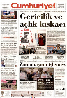 CUMHURİYET 15 Eylül 2026 Gazete Manşeti Küçük