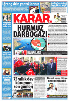 KARAR 15 Eylül 2026 Gazete Manşeti Küçük