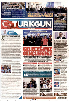 TÜRKGÜN 15 Eylül 2026 gazete manşeti