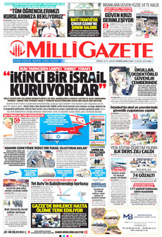 MİLLİ GAZETE 15 Eylül 2026 gazete manşeti