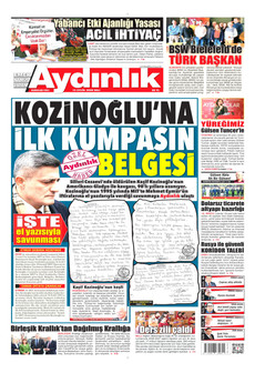 AYDINLIK GAZETESİ 15 Eylül 2026 gazete manşeti