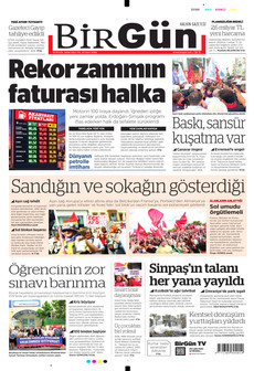 BİRGÜN 15 Eylül 2026 gazete manşeti