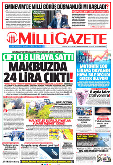 MİLLİ GAZETE 16 Eylül 2026 gazete manşeti