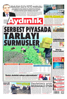 AYDINLIK GAZETESİ 16 Eylül 2026 gazete manşeti