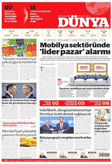 DÜNYA 16 Eylül 2026 gazete manşeti