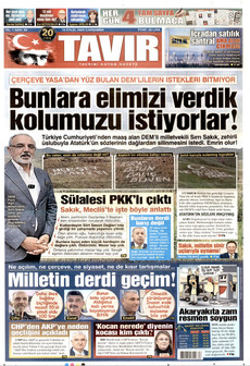 TAVIR GAZETESİ 16 Eylül 2026 gazete manşeti