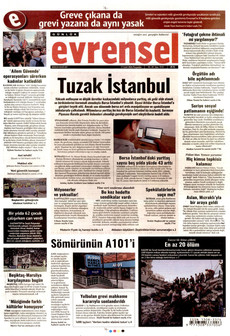 EVRENSEL 17 Eylül 2026 Gazete Manşeti Küçük