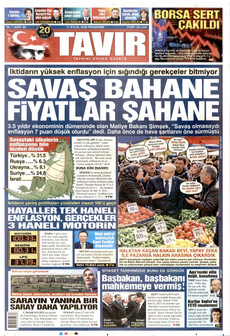 TAVIR GAZETESİ 17 Eylül 2026 Gazete Manşeti Küçük