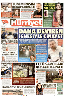 HÜRRİYET 17 Eylül 2026 gazete manşeti