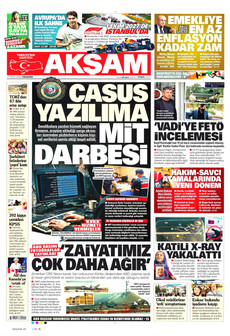 AKŞAM 17 Eylül 2026 gazete manşeti
