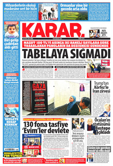 KARAR 18 Eylül 2026 Gazete Manşeti Küçük