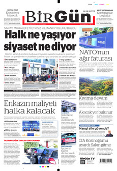 BİRGÜN 18 Eylül 2026 Gazete Manşeti Küçük