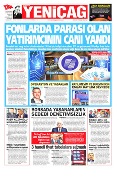 YENİÇAĞ 18 Eylül 2026 Gazete Manşeti Küçük