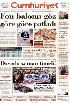CUMHURİYET 18 Eylül 2026 gazete manşeti