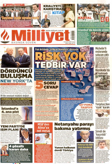 MİLLİYET 18 Eylül 2026 gazete manşeti