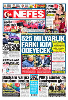 NEFES 19 Eylül 2026 gazete manşeti