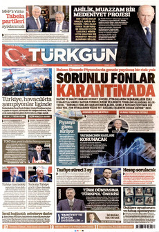 TÜRKGÜN 19 Eylül 2026 gazete manşeti