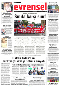 EVRENSEL 21 Eylül 2026 gazete manşeti