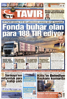 TAVIR GAZETESİ 21 Eylül 2026 gazete manşeti
